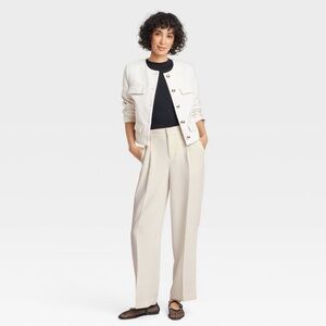Women's Signature Crepe Essential Trouser - A New Day™ Size 14 High Rise